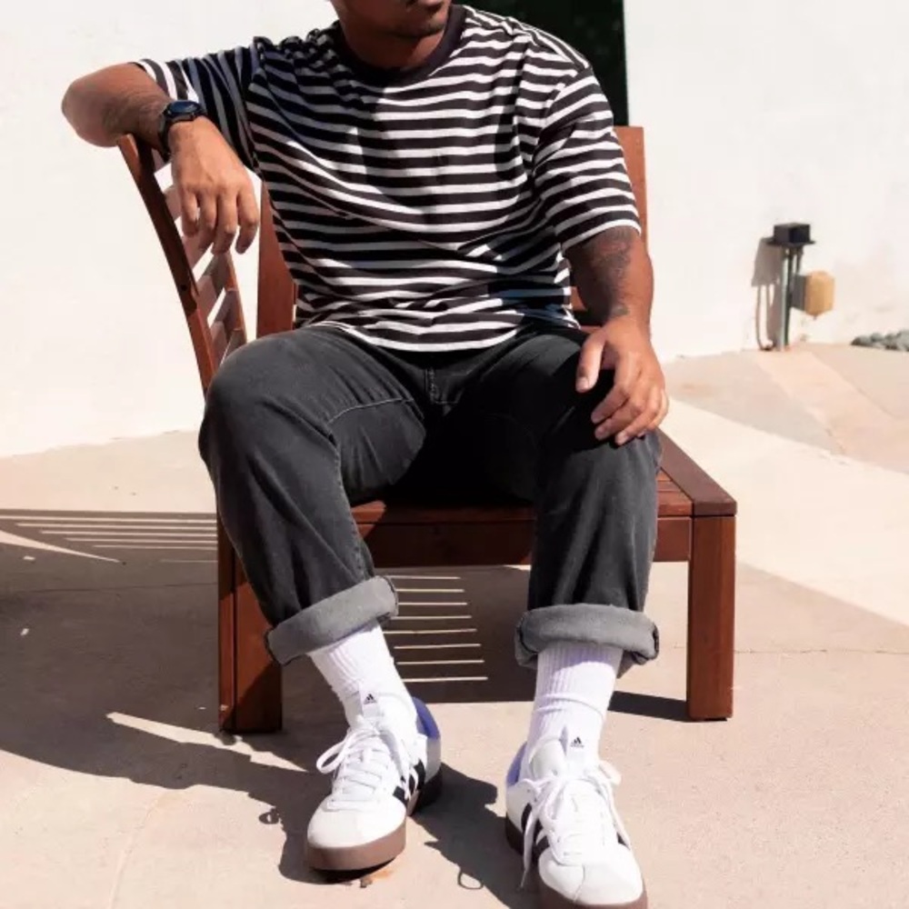Adidas White Mesh Sneakers